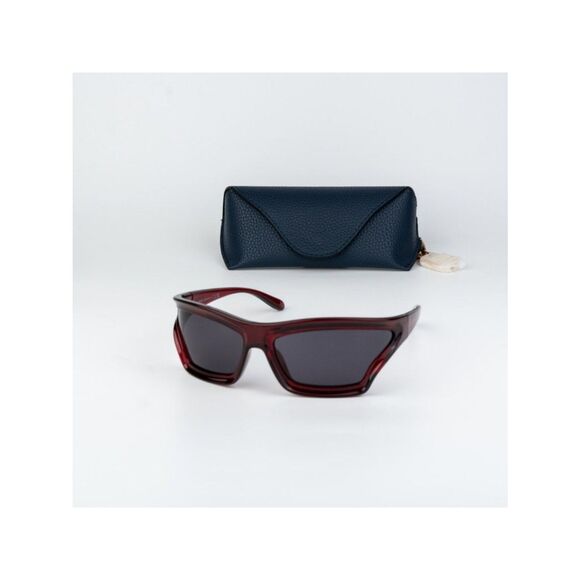 Loewe x PAULA\'S IBIZA Women Sunglasses Red Smoke Wraparound LW40143U 66A main image 4